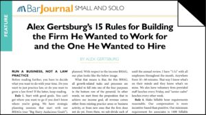 Rules for Building the Firm journal