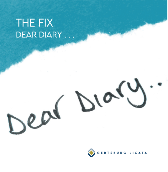 Picture that reads "Dear Diary".